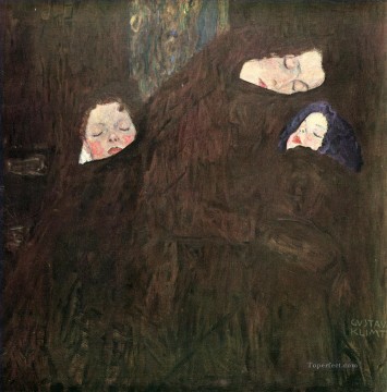  Klimt Oil Painting - Mother with Children Gustav Klimt